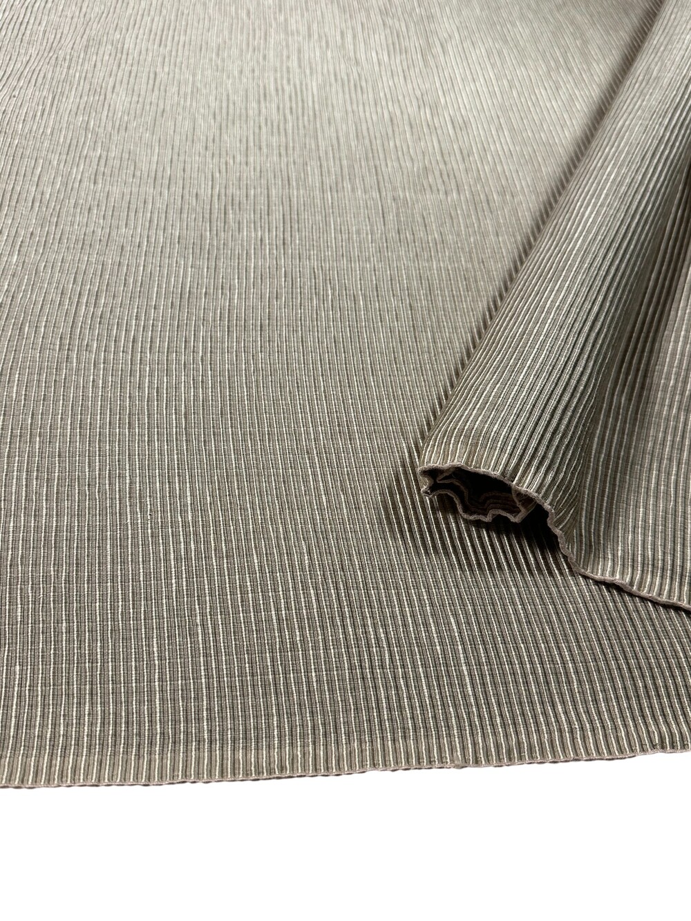Upholstery Drapery Striped Pattern Textured Polyester Fabric 54" W